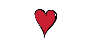 anitation modern red valentines day or 8 march hearts on white background.