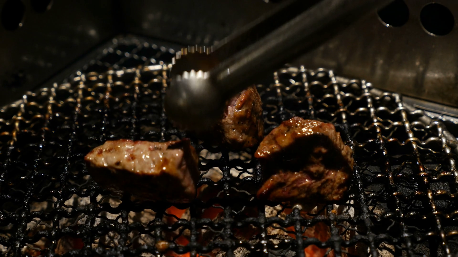 4K Grilled Barbecue Beef Steak cooked in a Japanese restaurant in Tokyo