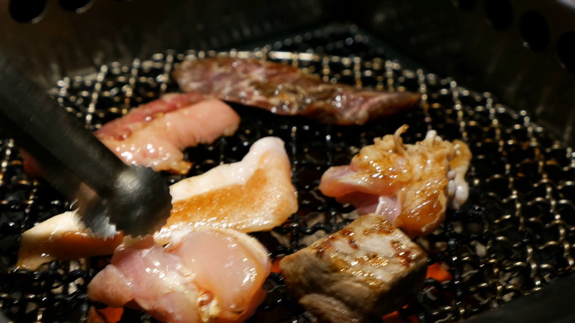 4K Grilled Barbecue Beef Steak cooked in a Japanese restaurant in Tokyo