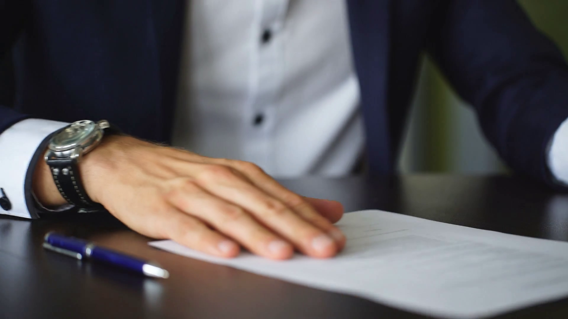 Businessman Is Signing A Contract Business Contract Details Stock