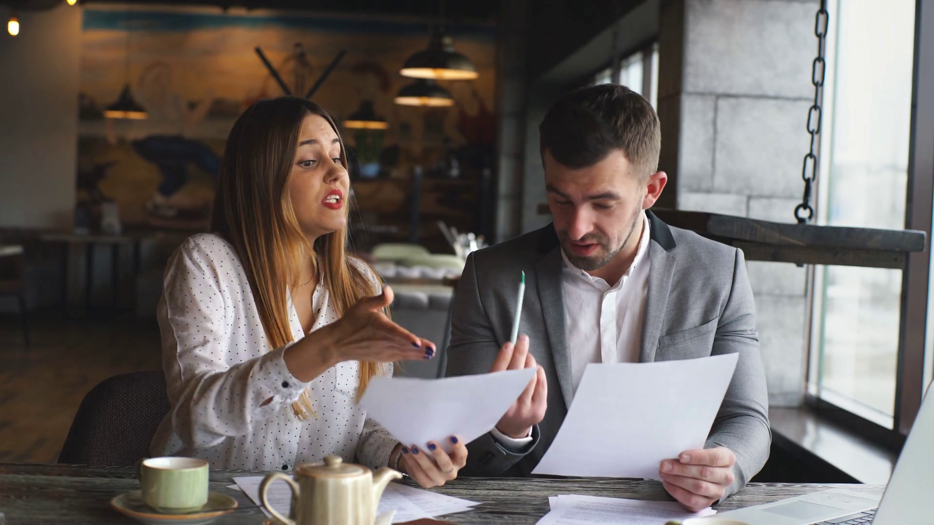 Business People Conflict Working Problem Stock Footage SBV-322449762 ...