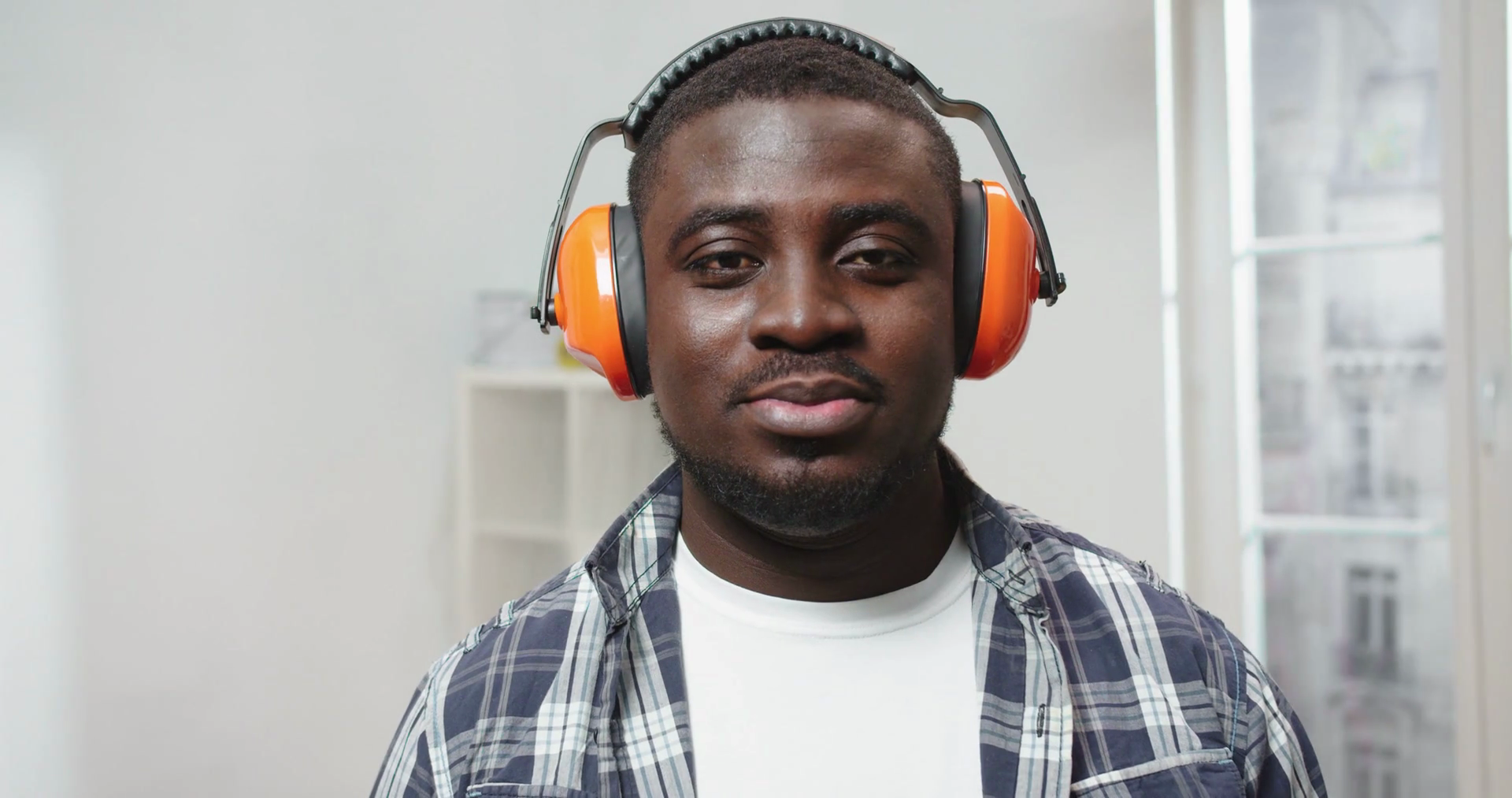 Close Up Portrait Of Cheerful Young African Stock Footage SBV347381430