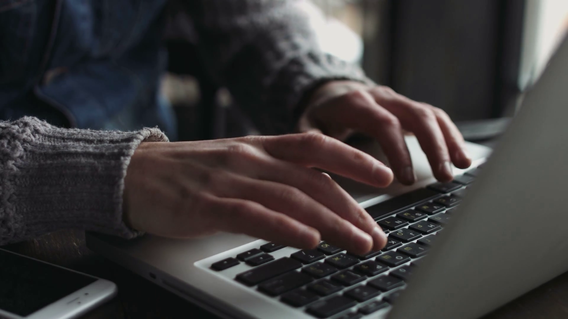 Closeup Of Male Caucasian Hands Typing On Stock Footage SBV305168548 Storyblocks
