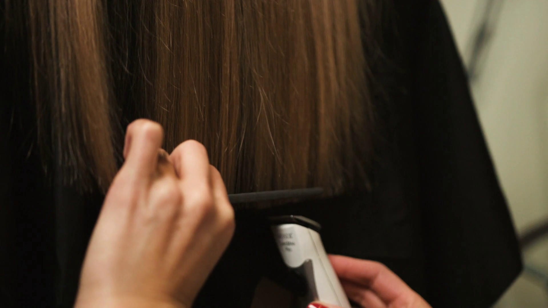 Professional Hairdresser Stylist Cutting Stock Footage SBV313706553