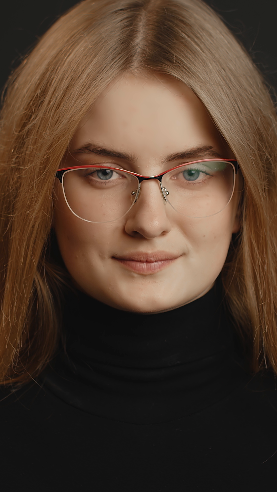 A Close-up Portrait Highlights Model With Stock Footage SBV-353165372 ...