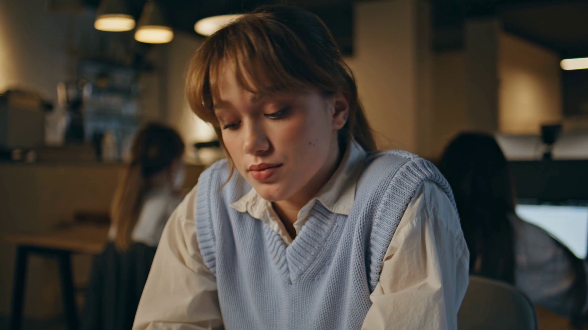 Late Worker Feeling Upset Thinking At Dark Stock Footage SBV-351754678 ...