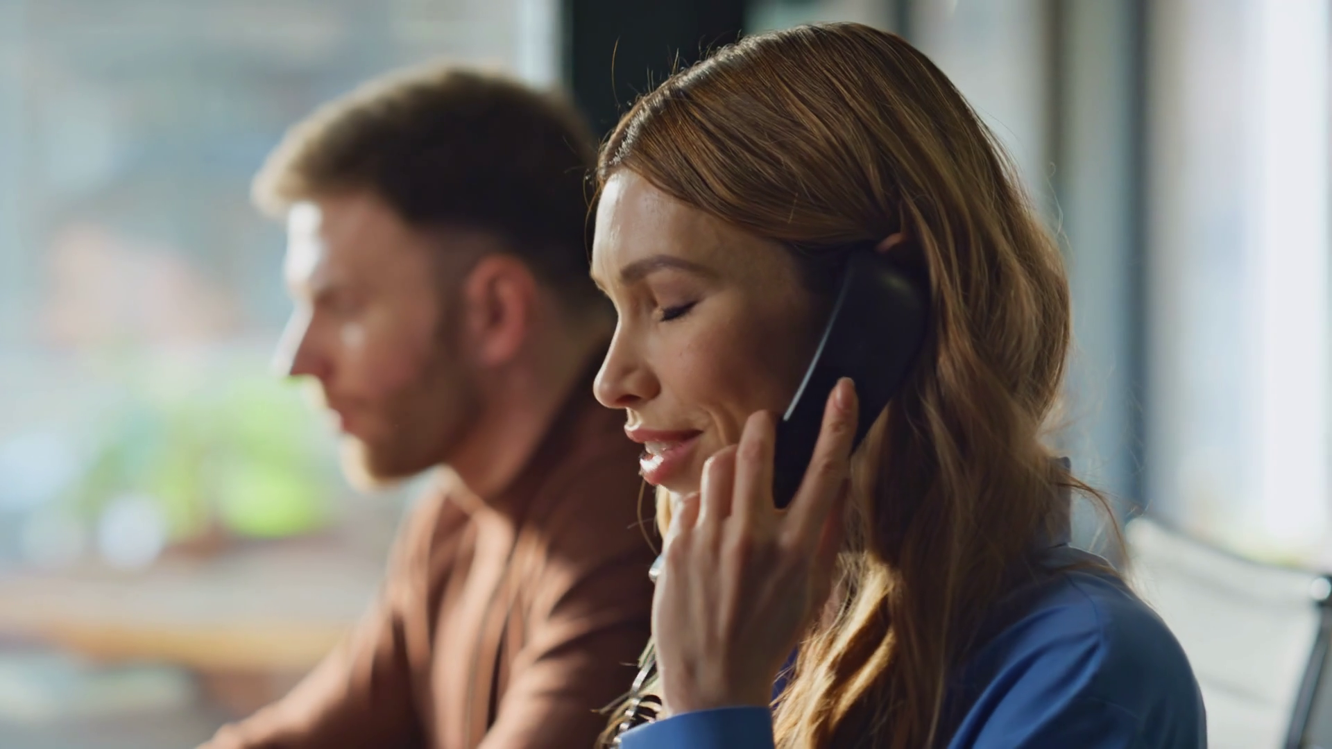 Telemarketing Specialists Calling Telephone Stock Footage SBV-351670442 ...