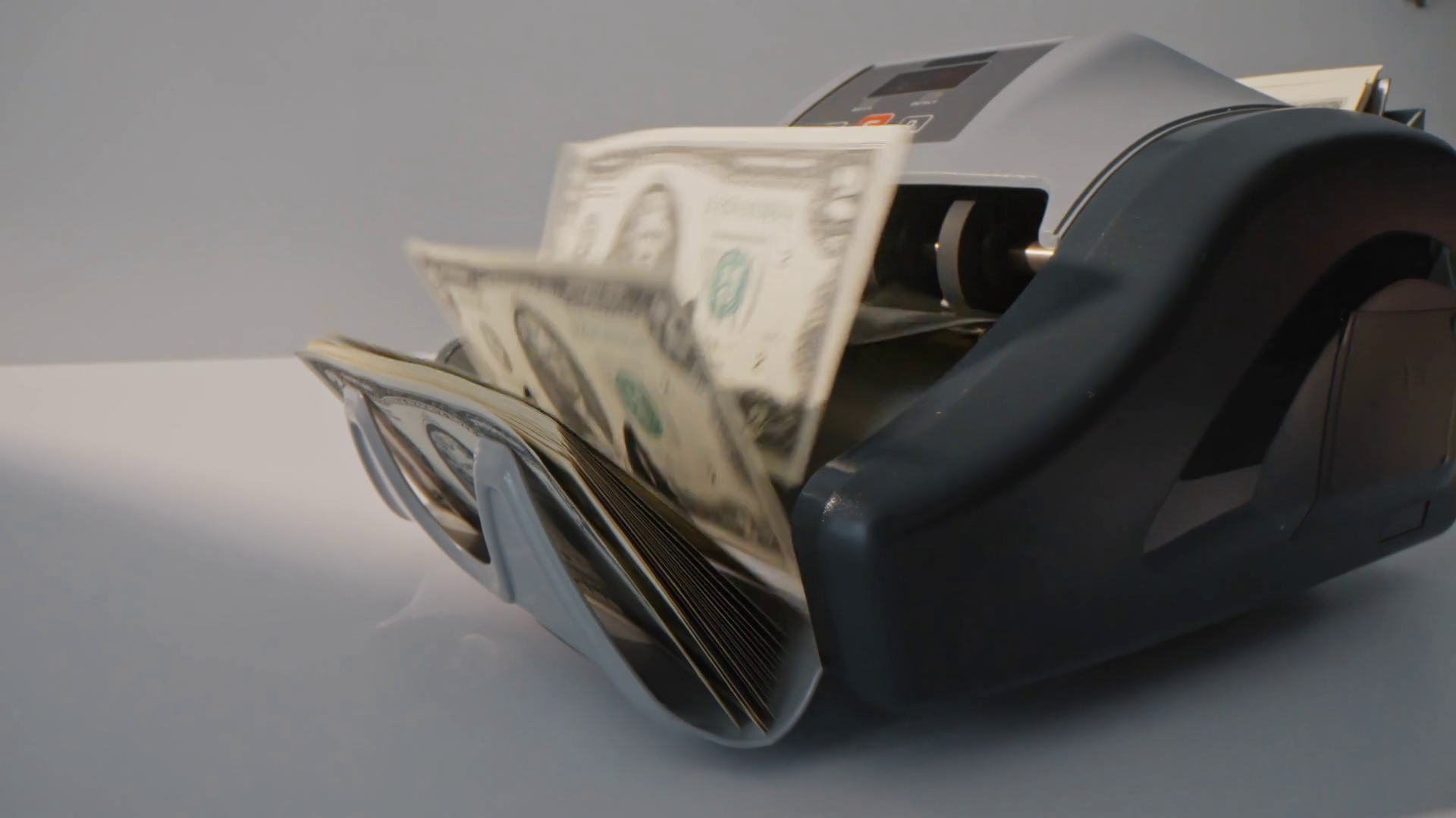 Closeup Currency Counting Machine Flipping Stock Footage SBV-349350478 ...