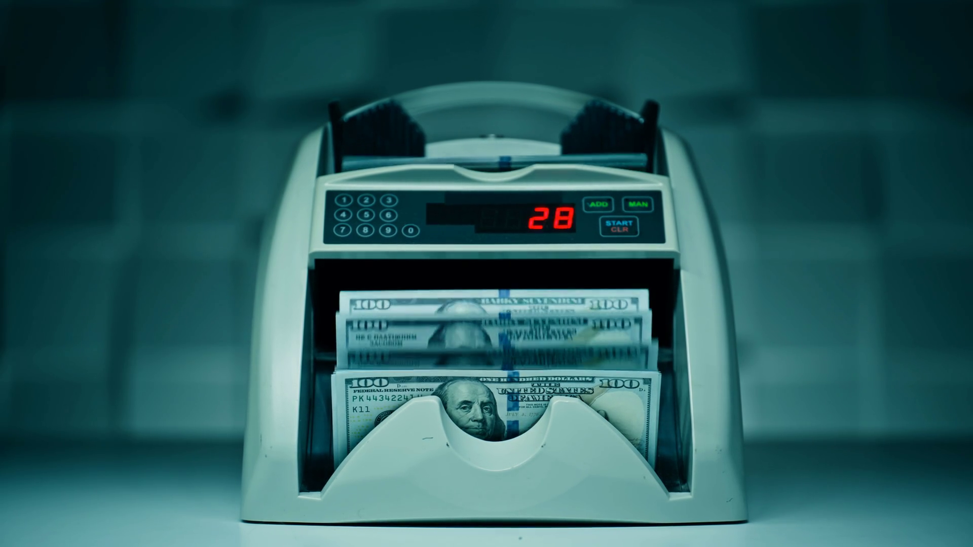 Machine Rapidly Processes Paper Bills Stock Footage SBV-352638598 ...