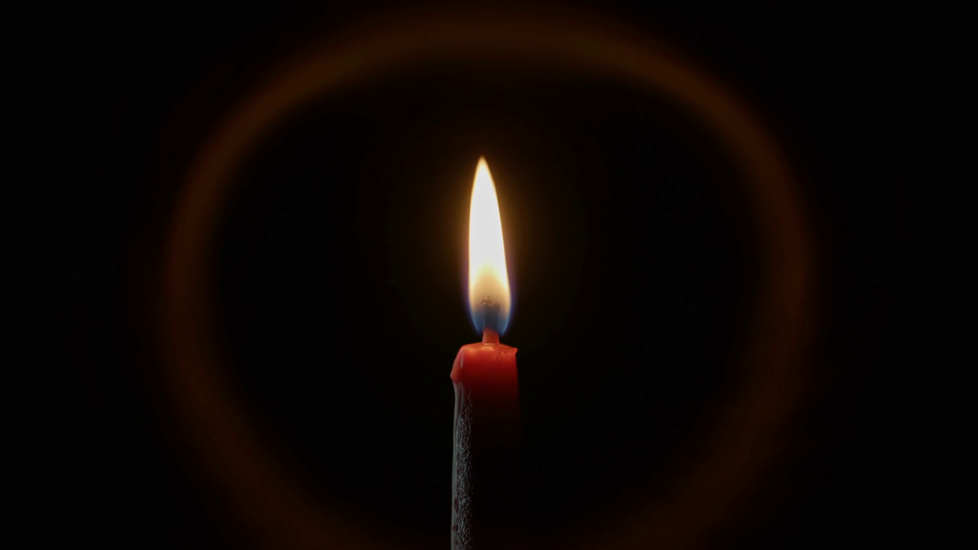 Zoom Out Candle Flame With Soft Halo On Stock Footage SBV-352908706 ...