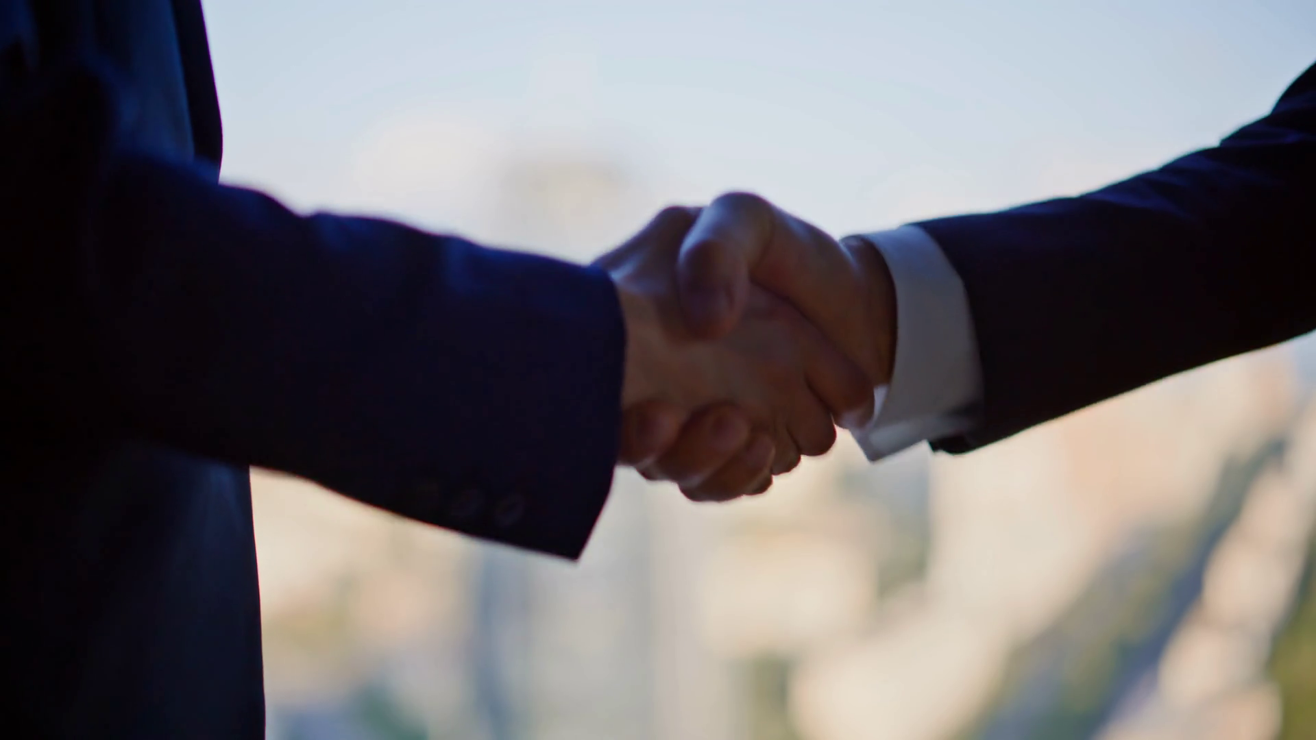 Closeup Business People Handshake In Front Stock Footage SBV-353241738 ...