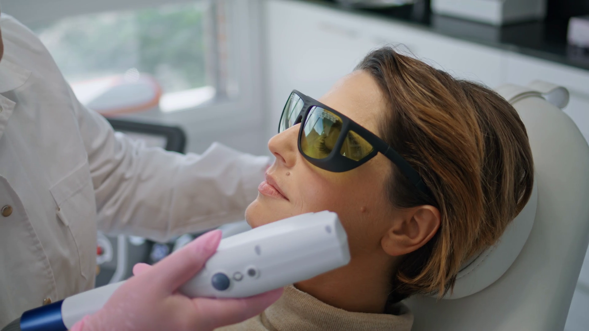 Professional Laser Facial Therapy In Modern Stock Footage SBV347358281 Storyblocks