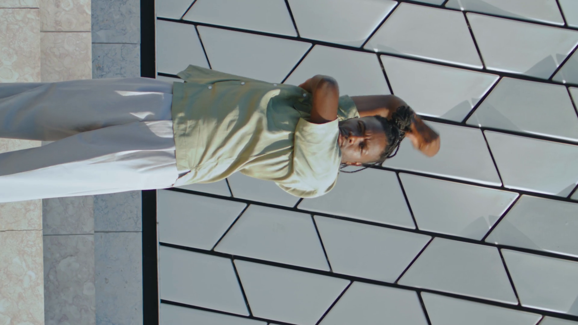 Acrobatic Man Moving Street Vertical Video Stock Footage SBV-348694688 ...