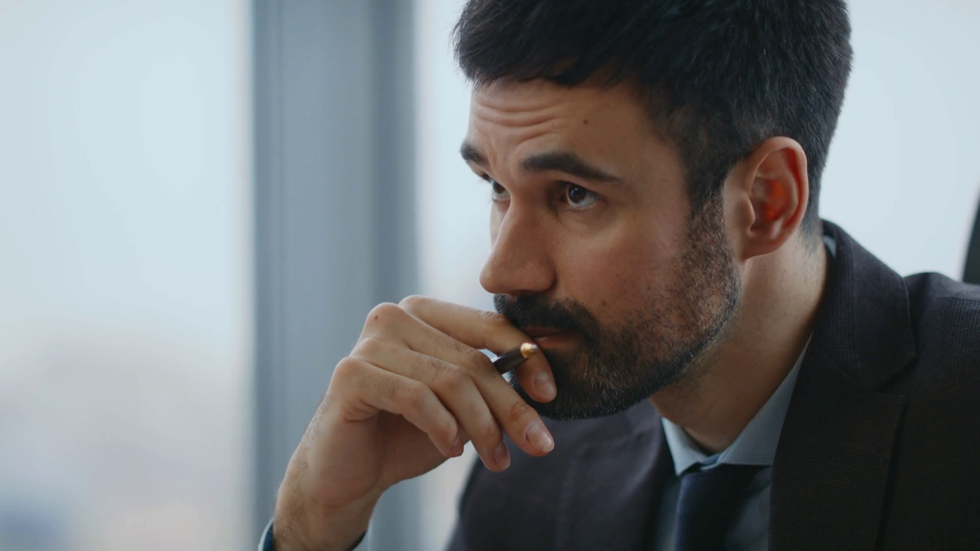 Thoughtful Executive Manager Signing Stock Footage SBV-348761402 ...