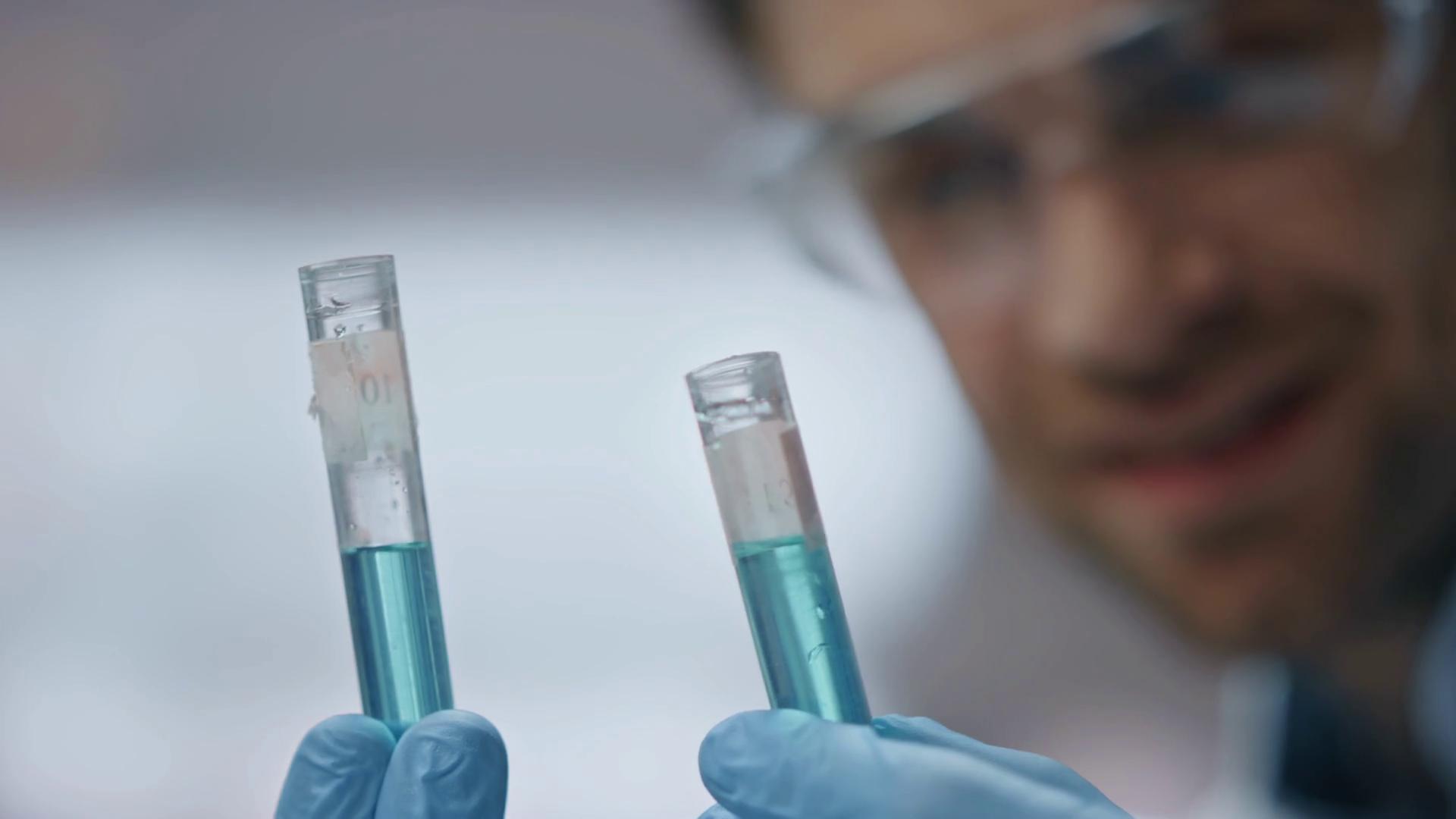 Biotechnology Expert Checking Experiment Stock Footage SBV-348766469 ...