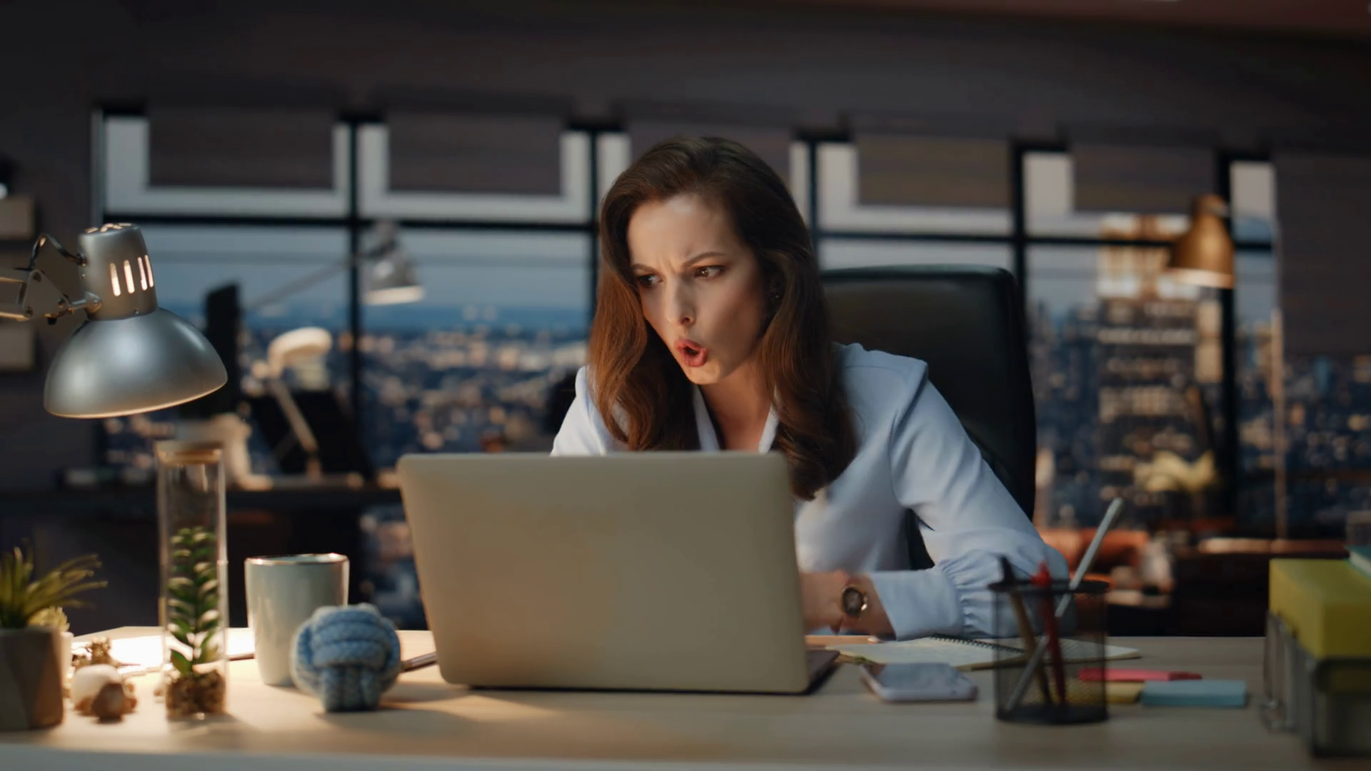 Angry Woman Arguing Videocall At Evening Stock Footage SBV-348855456 ...