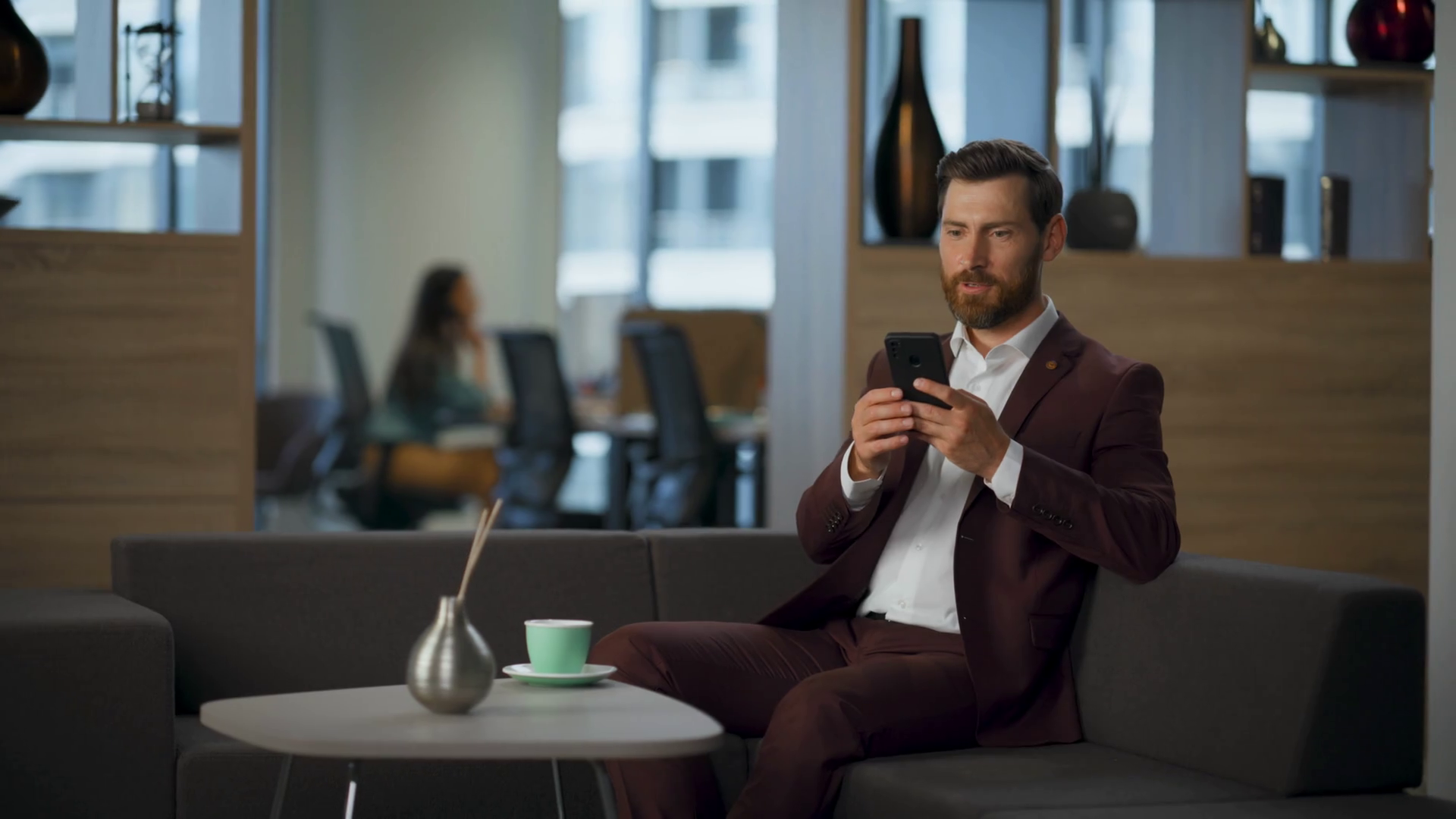 Happy Bearded Lawyer Shouting Yes In Office Stock Footage SBV-348810209 ...