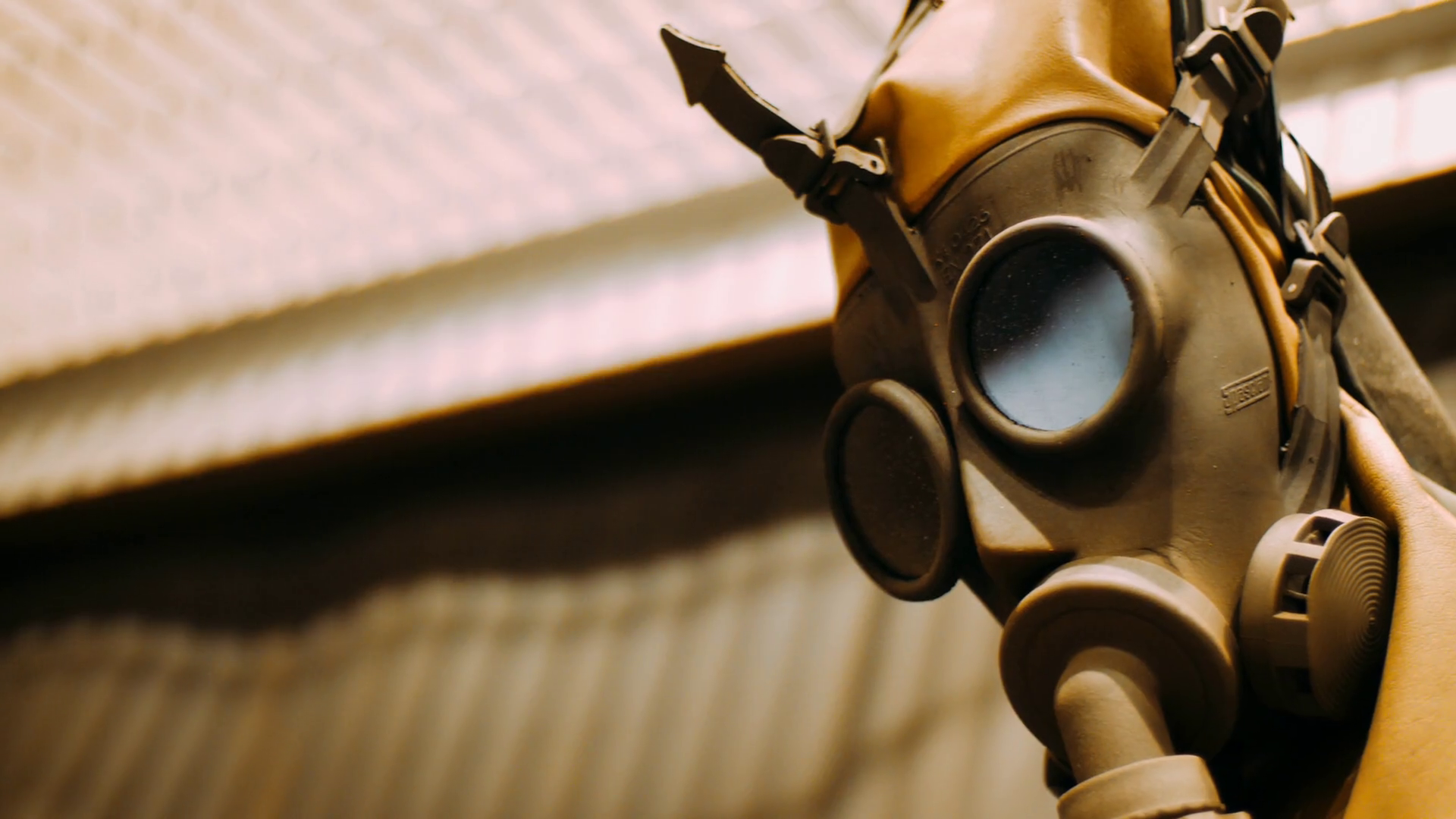 Chemical Protection Mask Close Up Chemical Stock Footage SBV336383019