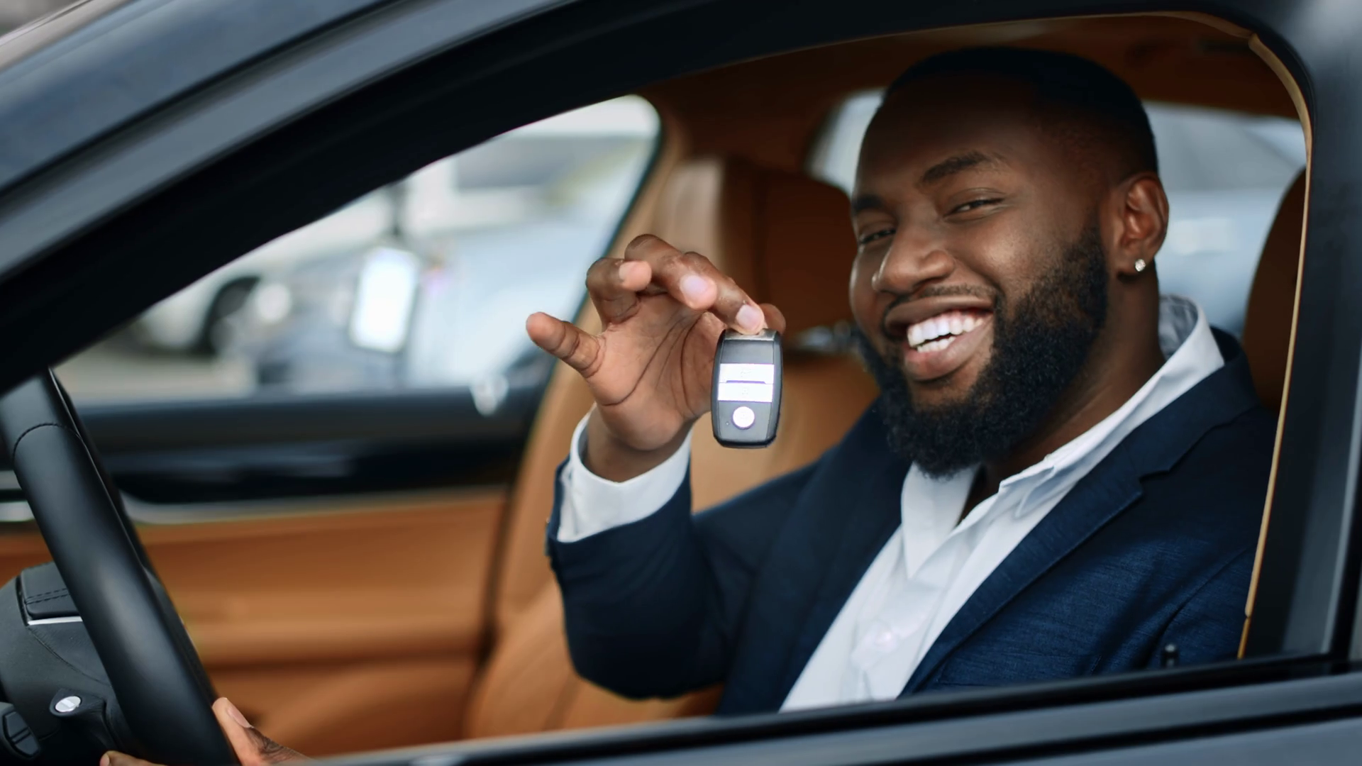 Closeup Happy African Businessman Shaking Stock Footage SBV-338307675 ...