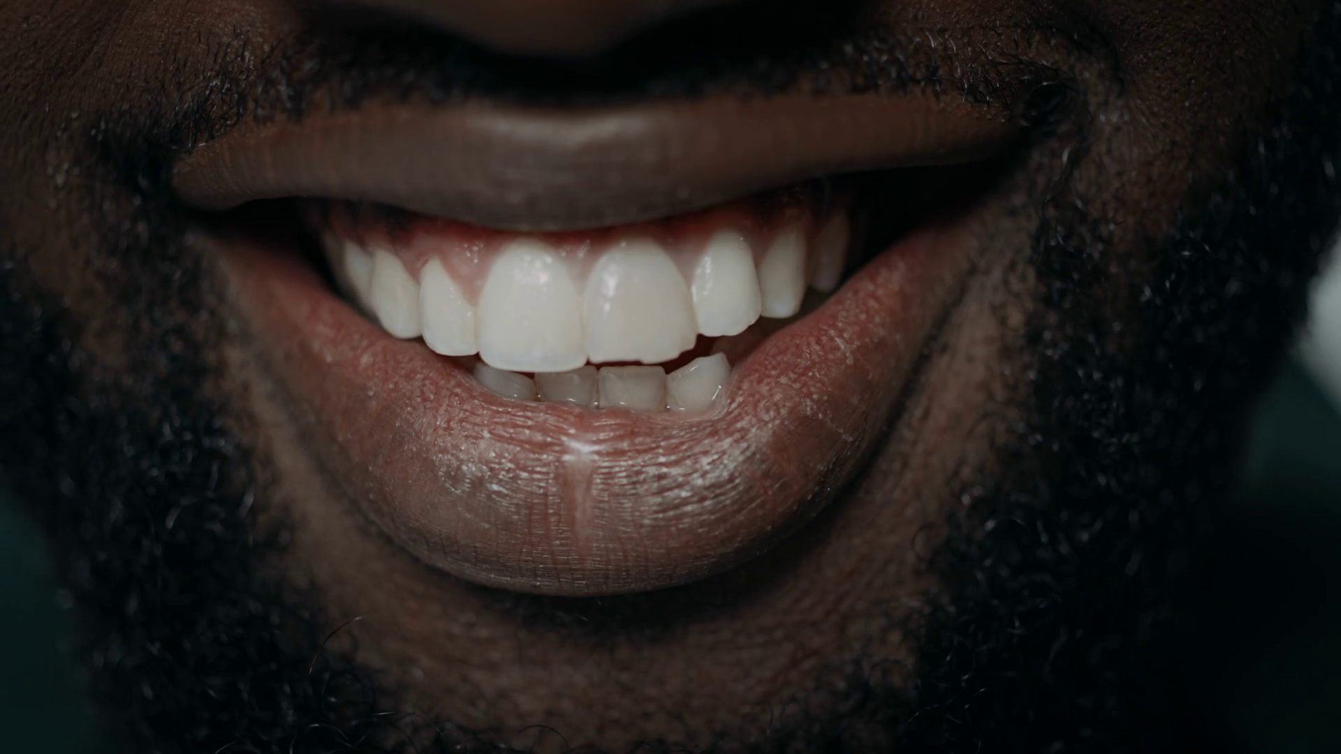 Closeup Of Smiling African Man With Beard Stock Footage SBV346456821