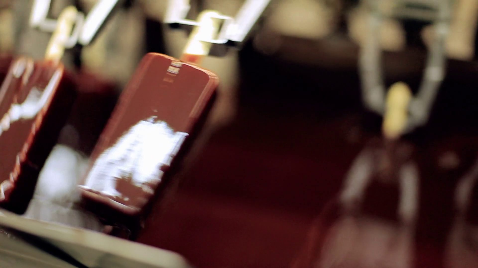 Ice cream manufacturing process. Food production line. Food