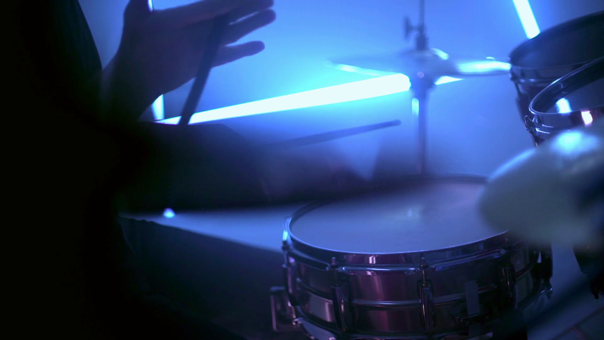 Musician Playing Drums Cymbals At Studio Stock Footage SBV324681345