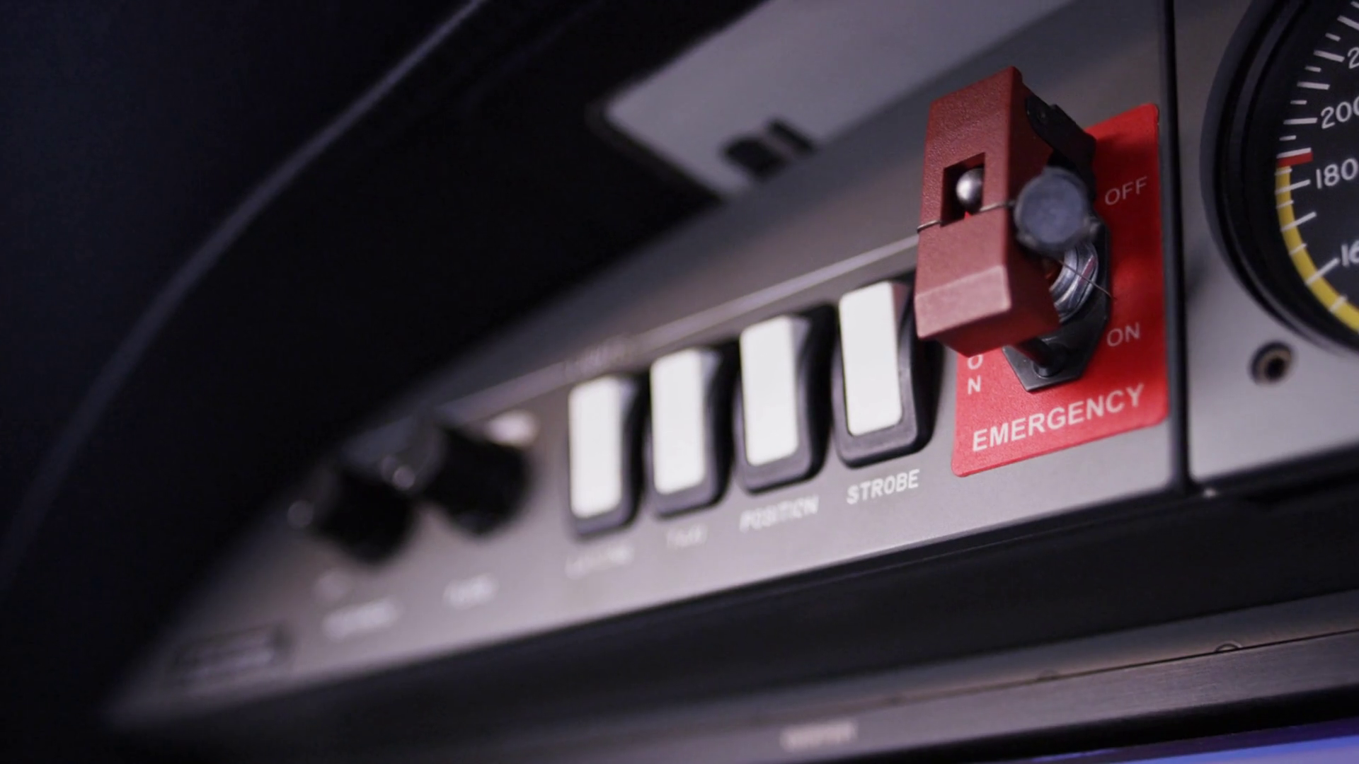 Plane Control Panel Switches On Plane Stock Footage SBV315315213