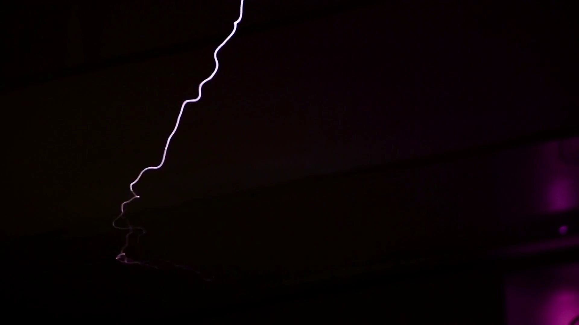 High voltage electrical discharge generated Stock Video Footage