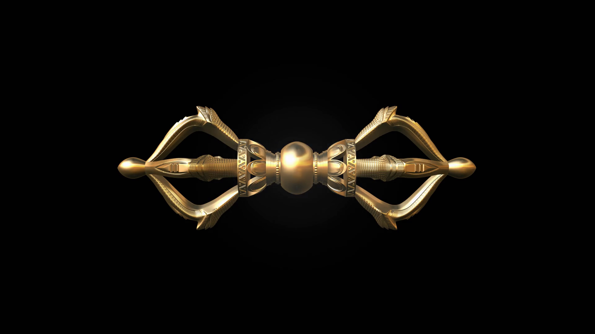 Tibetan Dorje In Ritual Rotating Motion With Stock Motion Graphics SBV ...