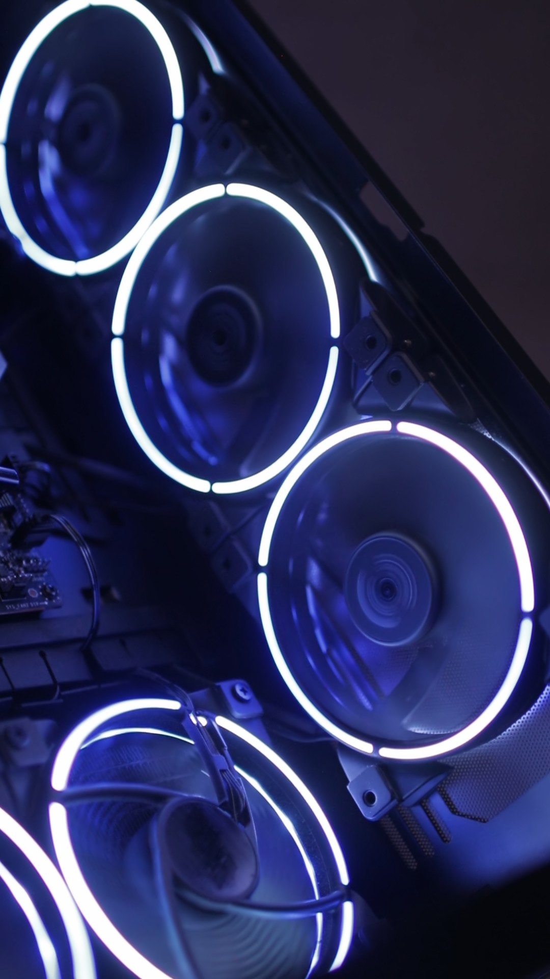 Working Of Computer Cooling Fan Blue Light Stock Footage SBV-353043891 ...