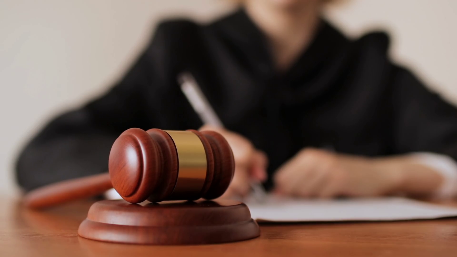 Judge Bangs Gavel In Courtroom Final Stock Footage SBV347054366 Storyblocks