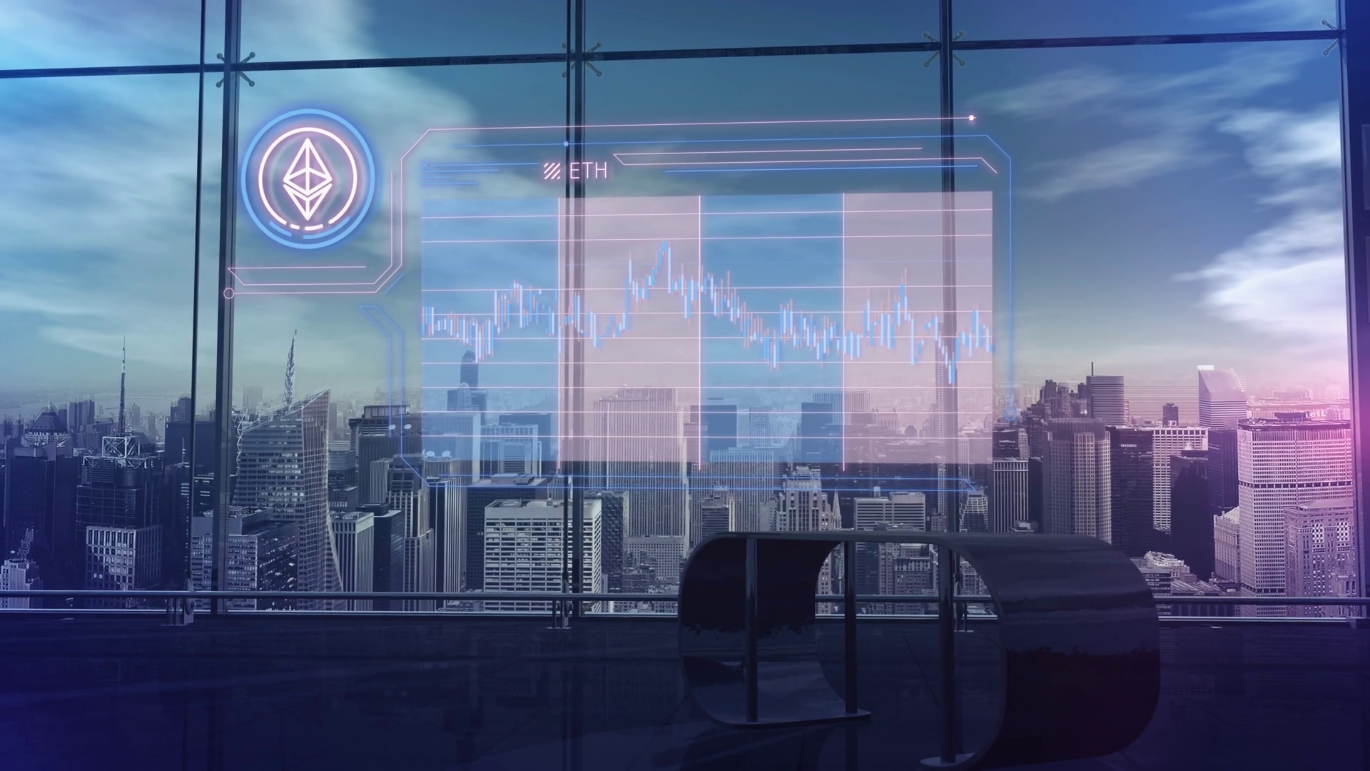 Animated Infographic Of Ethereum Rate In Stock Footage SBV-348624420 ...