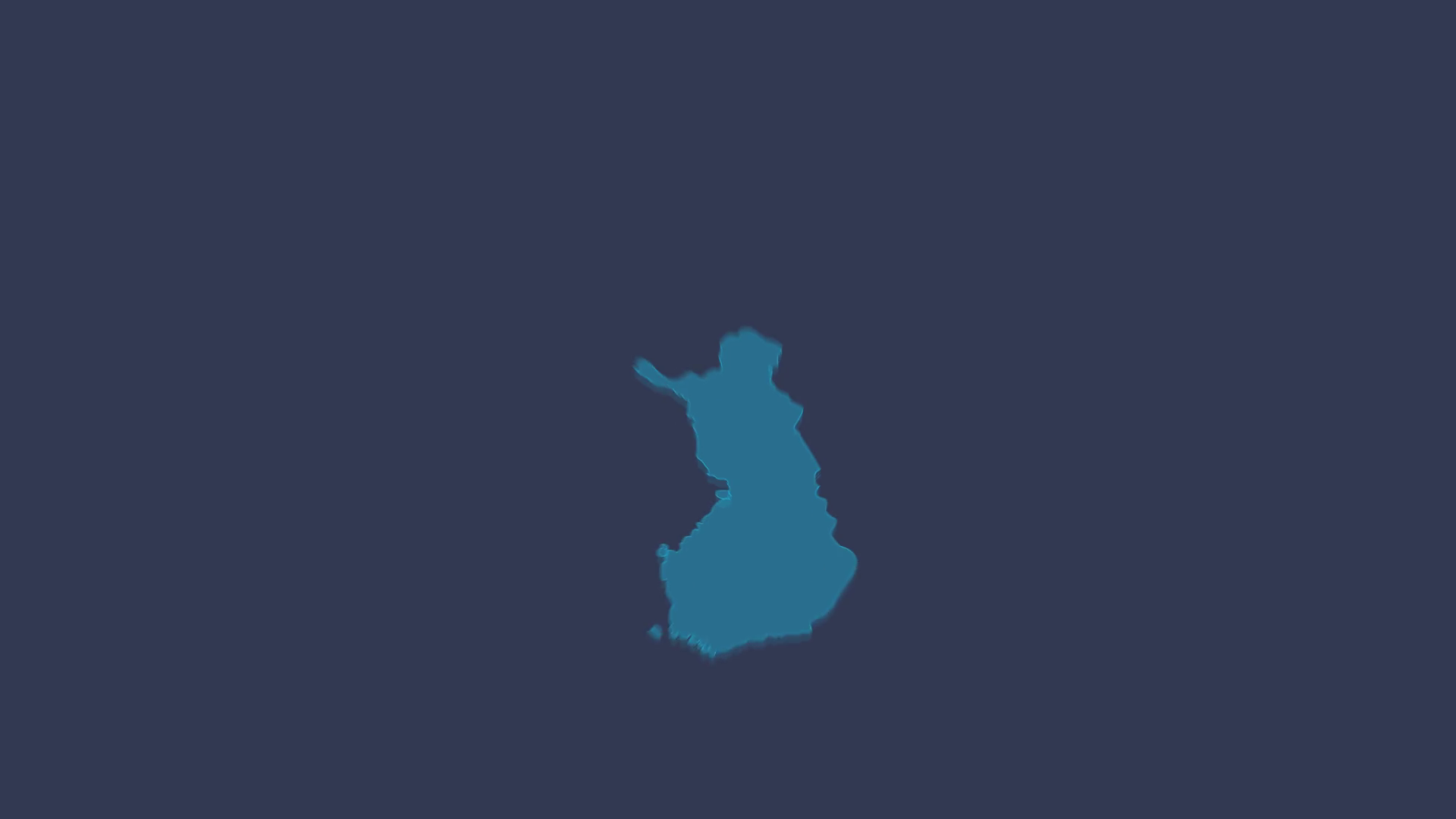 Finland Animated Map With Alpha Channel Stock Motion Graphics SBV