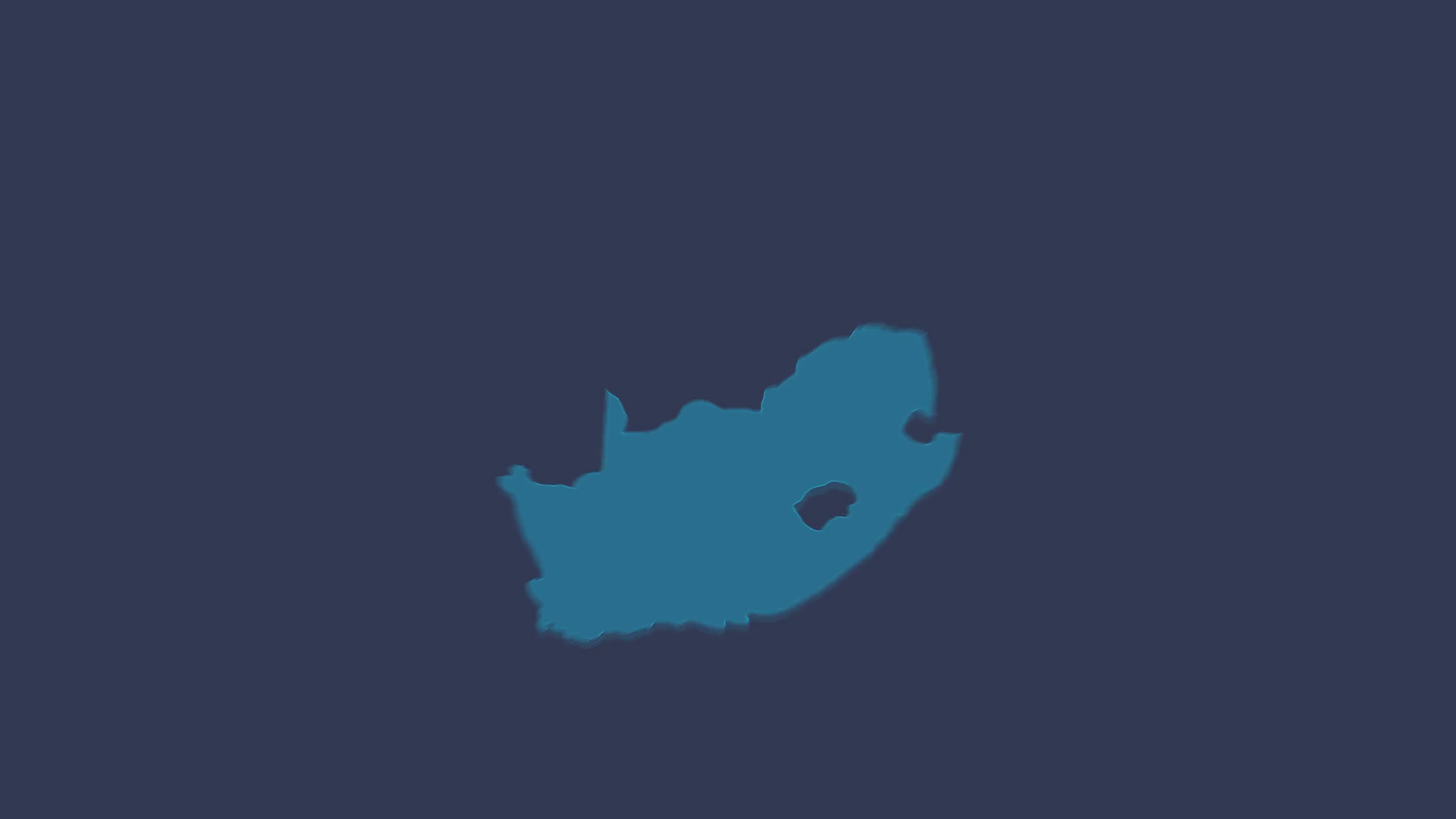 South Africa Animated Map With Alpha Channel Stock Motion Graphics SBV