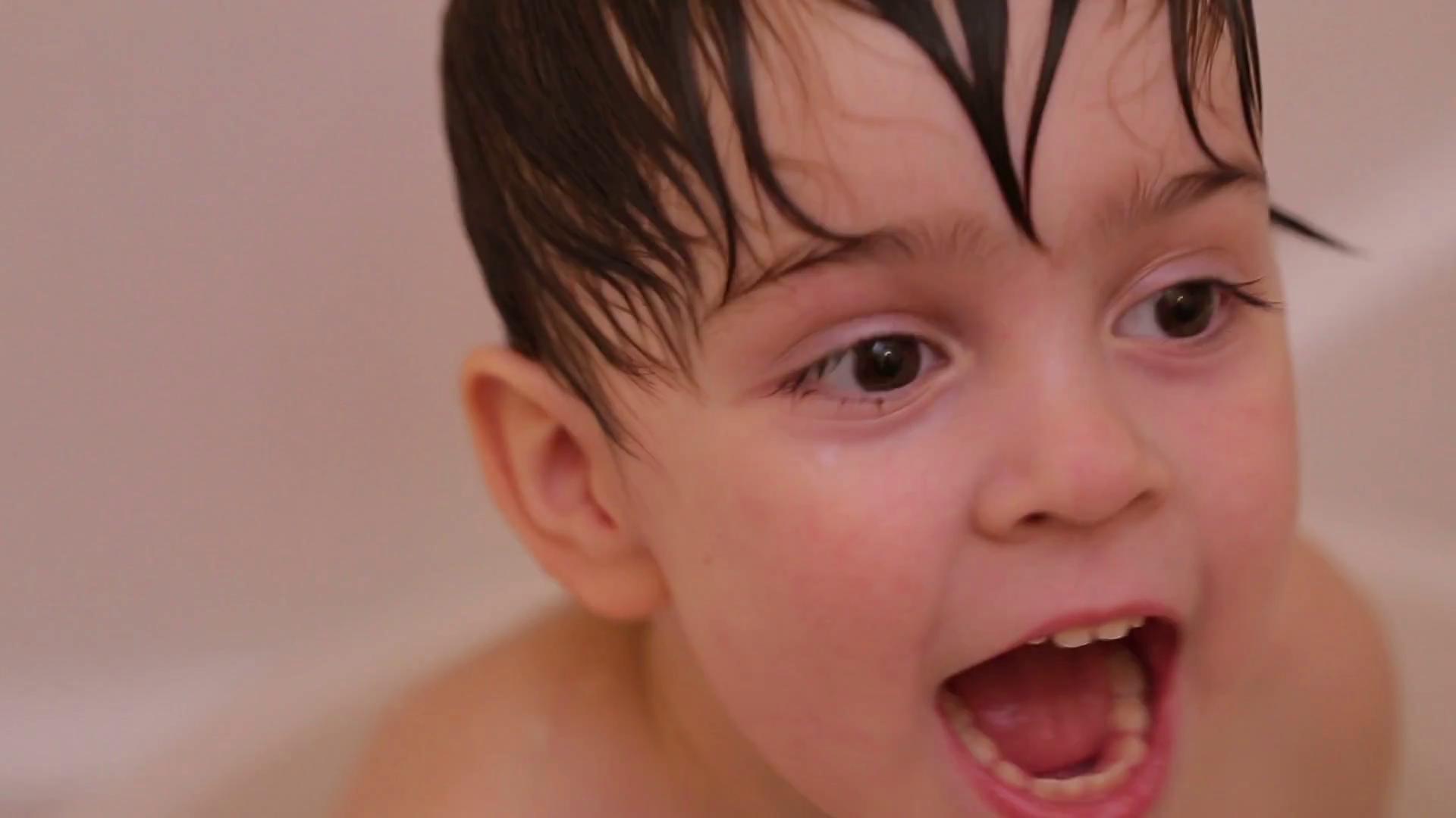 Tender Child Enjoying Bath Solo Stock Footage SBV306063791 Storyblocks