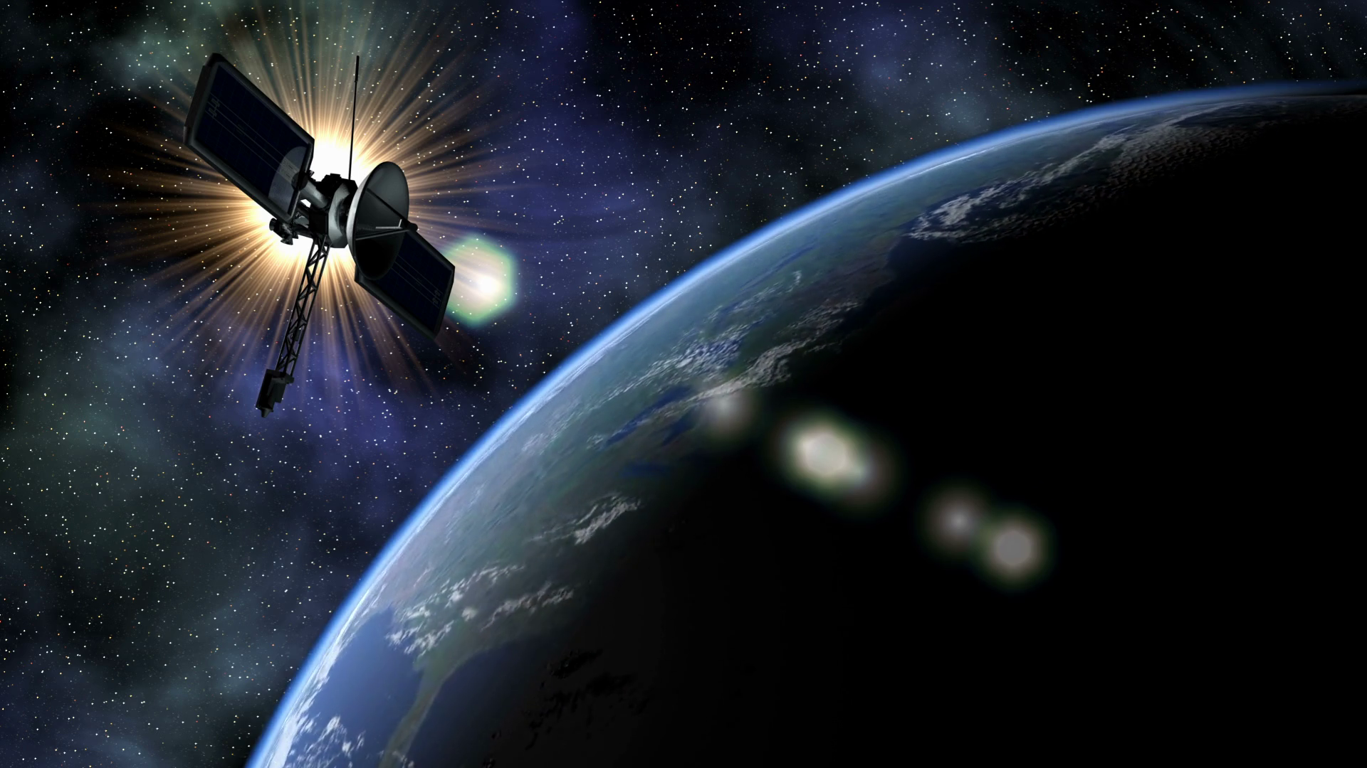 Global 0812: Planet Earth Rotates Under Stock Motion Graphics SBV ...