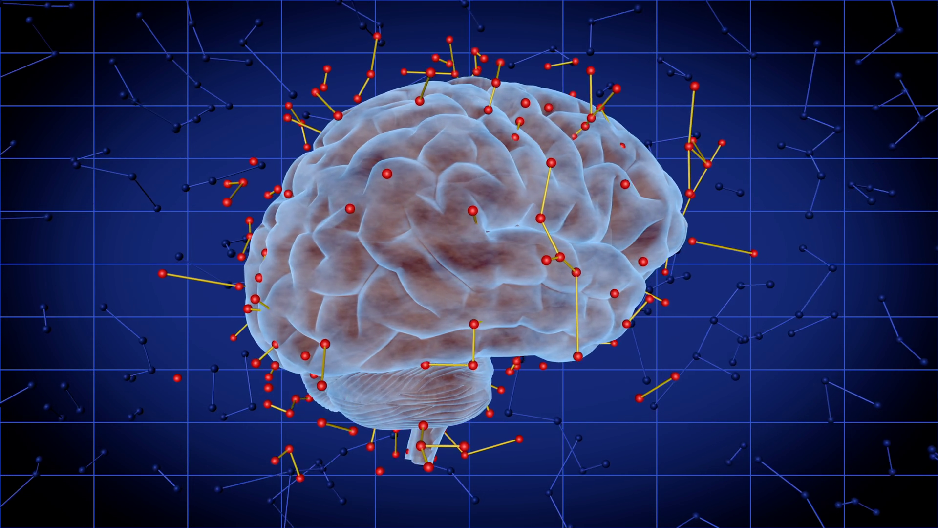 Brainstorm 107: A rotating human brain with futuristic synapse ...