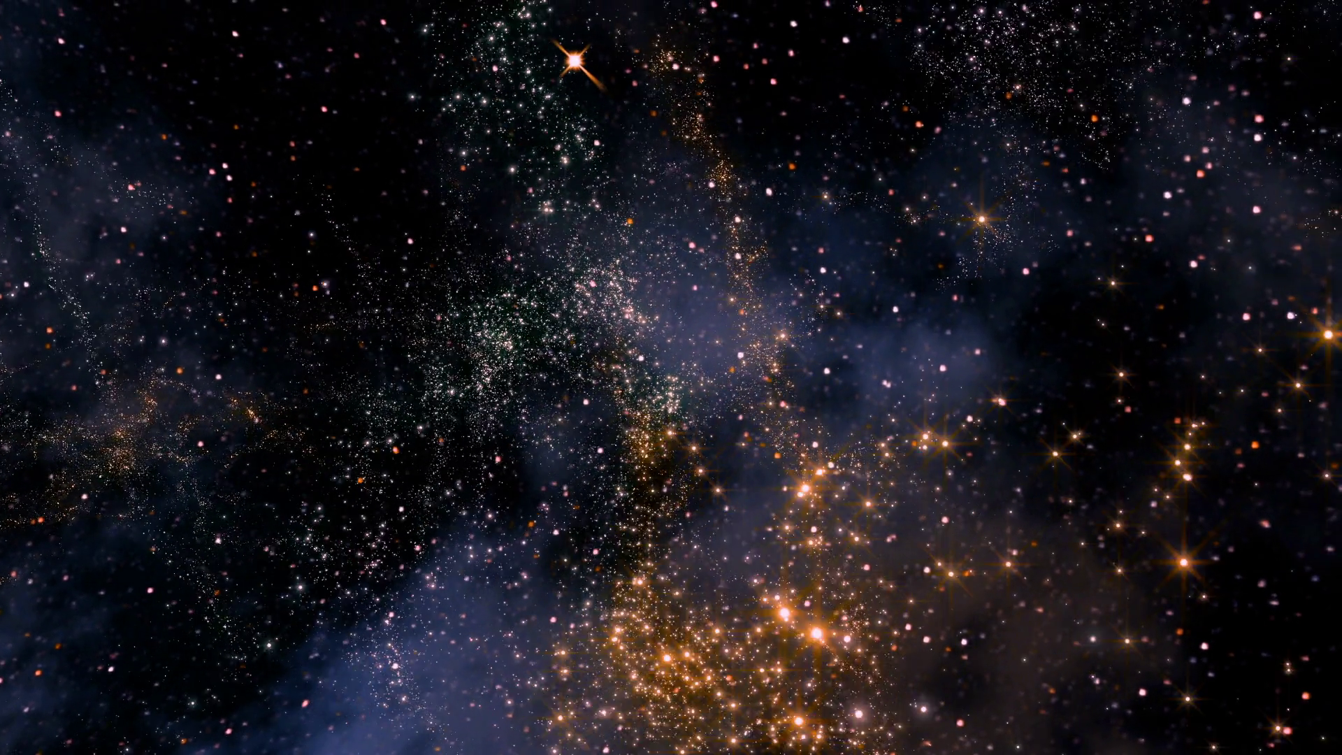 Space 2329 Reverse view traveling through star fields in space (Loop