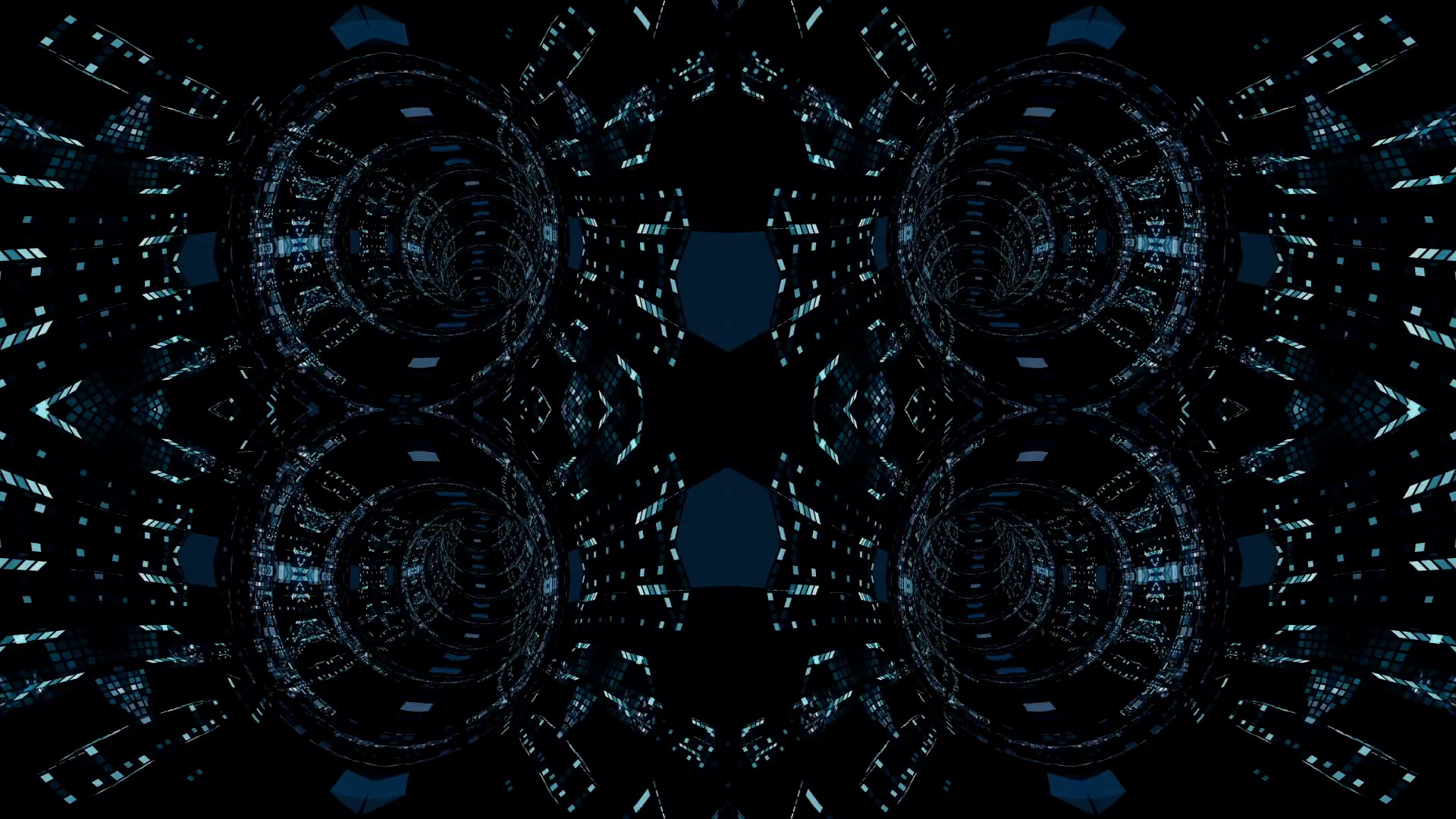 Video Background 2368 Fractal technology abstraction (Loop). Motion