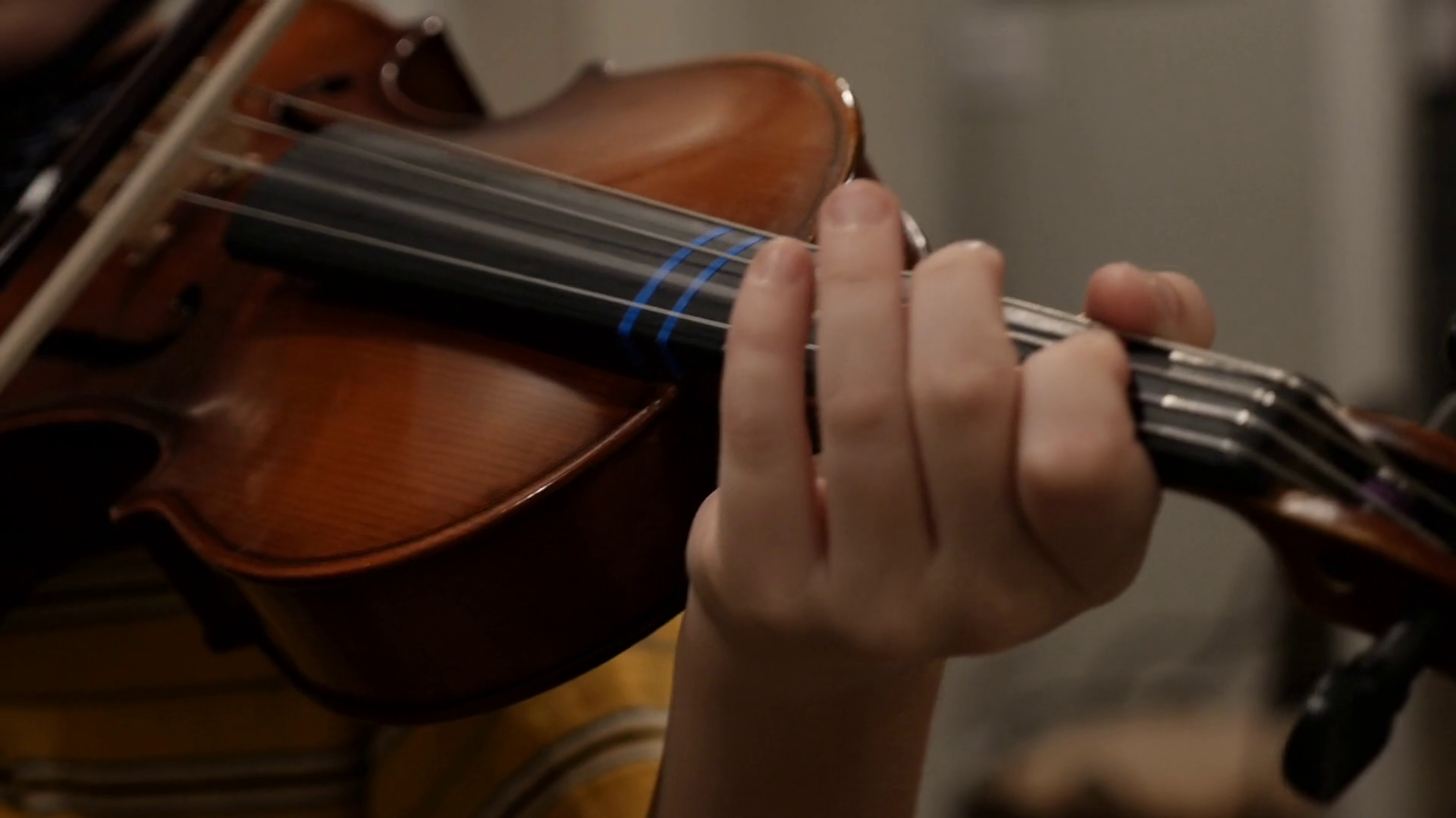 Talented Young Boy Playing Violin In Slow Stock Footage SBV324602307