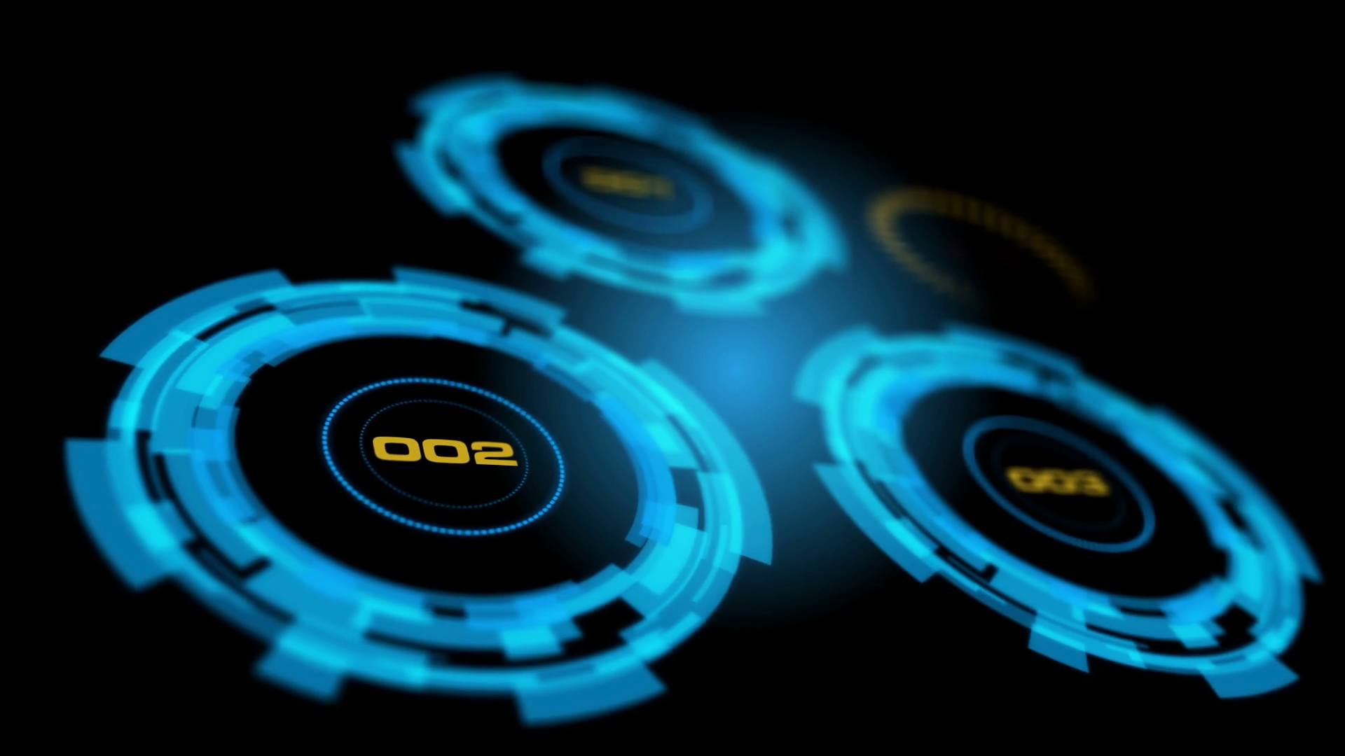 Blue abstract advanced technology control panel user interface Motion ...