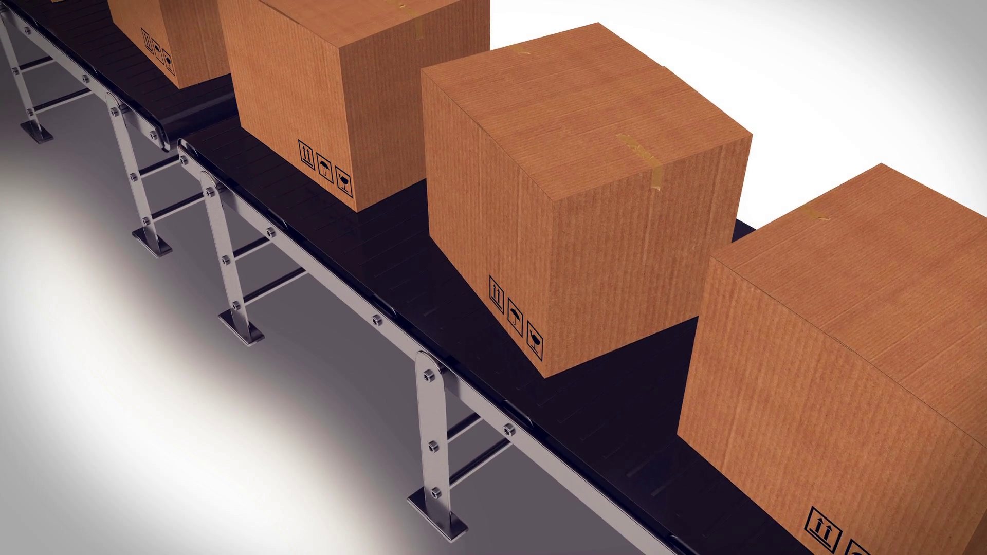 Packages Sorted On Conveyor Belt Stock Motion Graphics SBV304762685