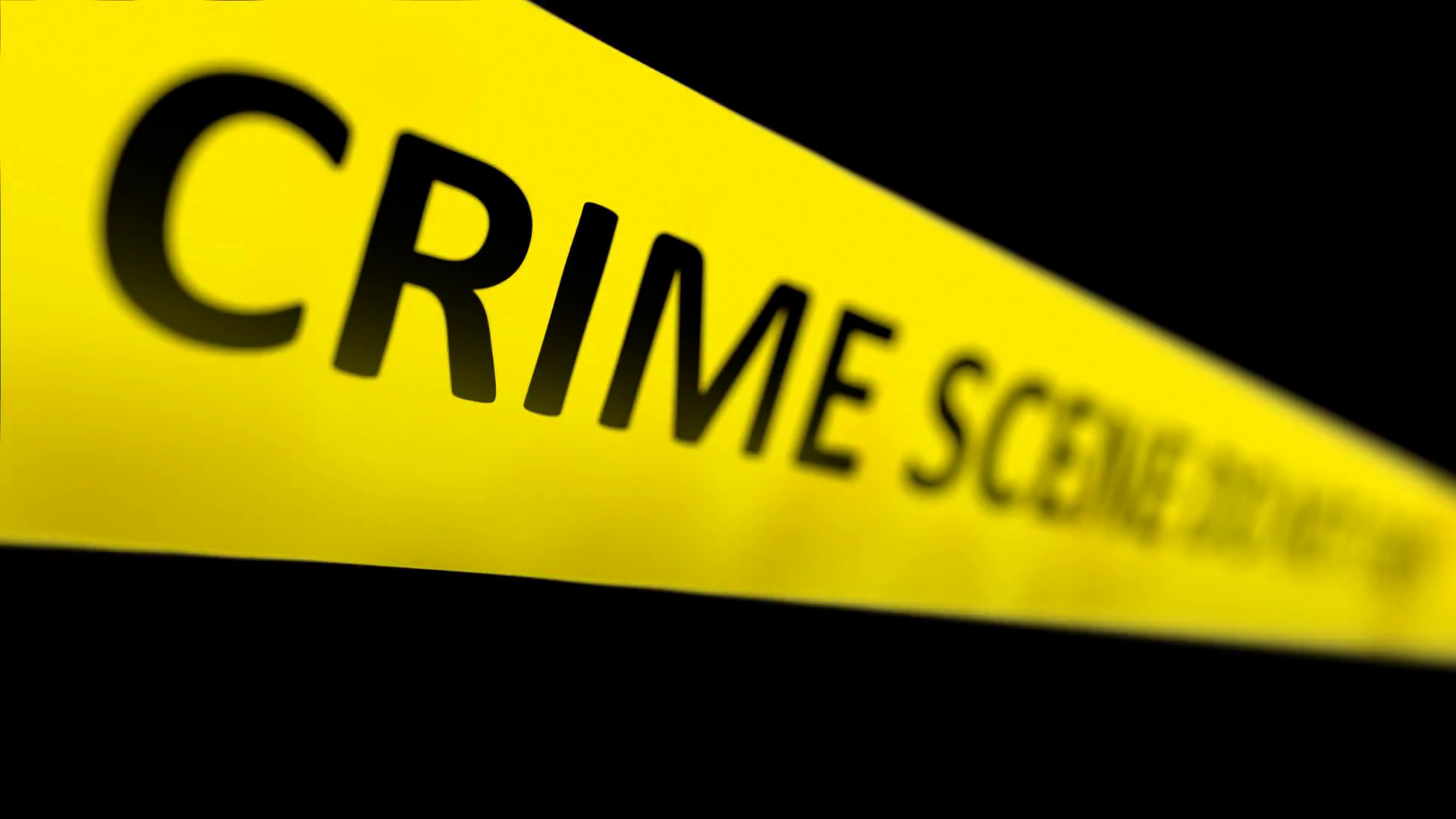 Close Up Yellow Crime Scene Tape With Words Stock Motion Graphics SBV