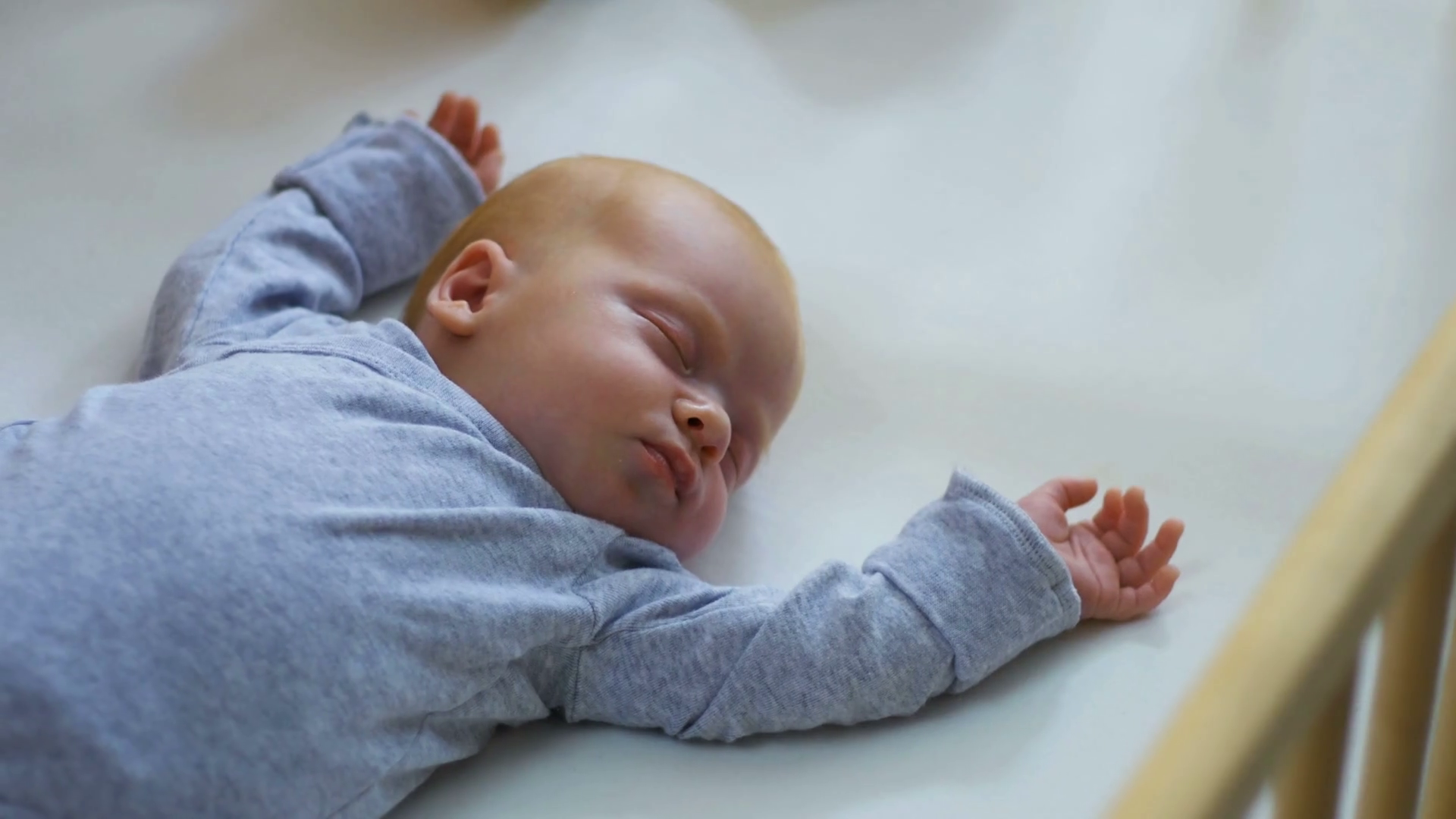 Mother Cover Baby With Blanket In White Bed Stock Footage SBV325681339