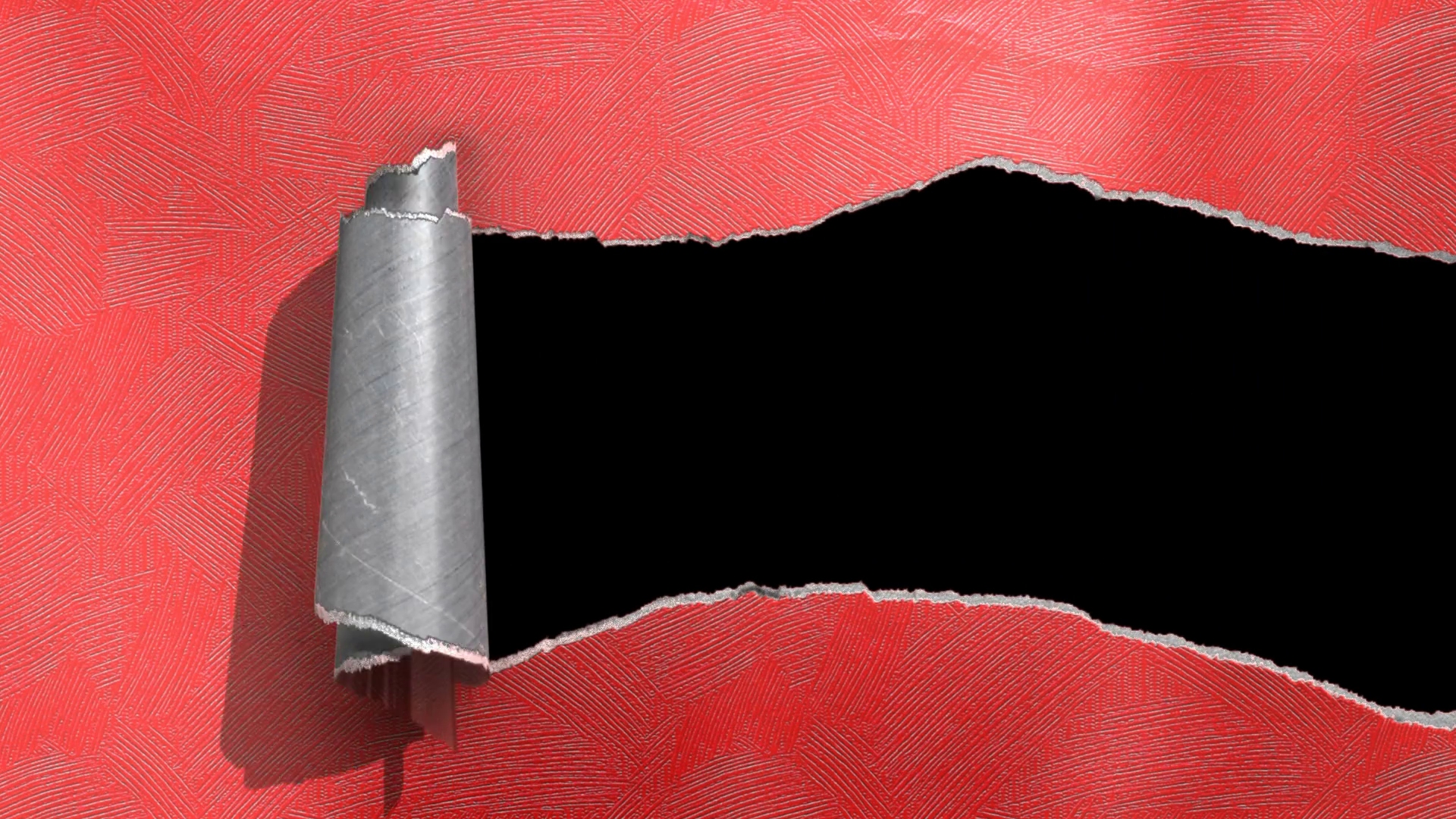 Ripping wrapping paper animation with matte. Motion Background ...