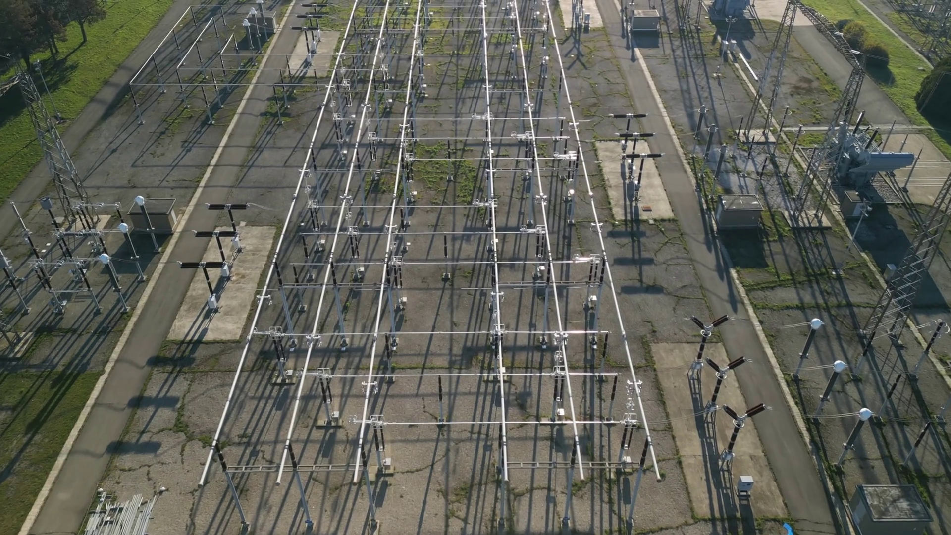 Aerial View Of Electrical Substation Stock Footage SBV-348774739 ...