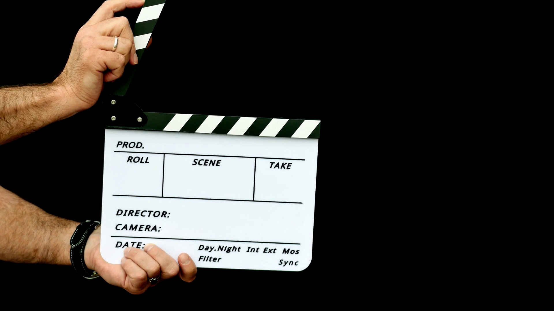 Footage Of Person Using Clapper Board Stock Footage SBV333728646