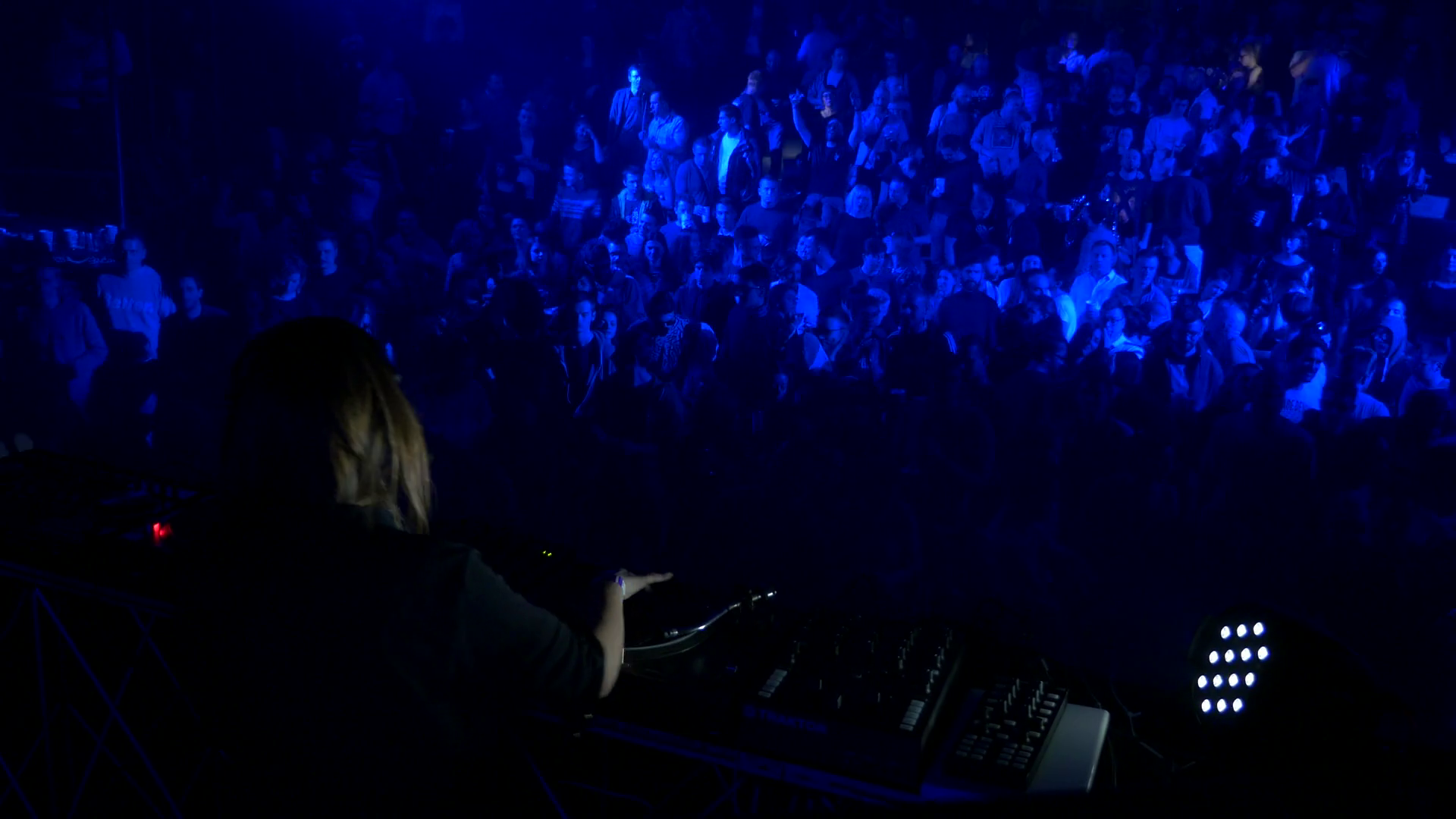 Sarajevo, Bosnia and Herzegovina - February 3rd, 2017- A female DJ
