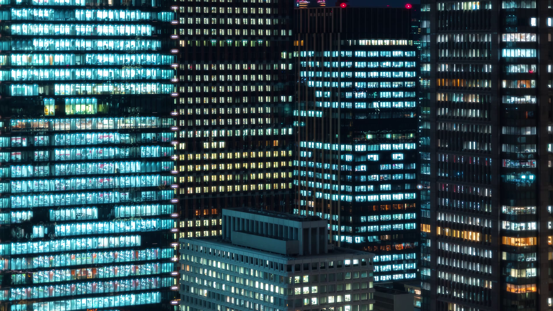 Timelape Of Skyscrapers Lit Up At Night In Chiyoda Tokyo Japan Stock Video Footage Storyblocks