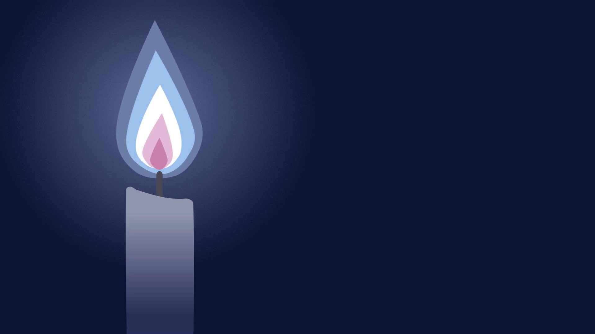 Candle Against Dark Blue Background Motion Background Storyblocks